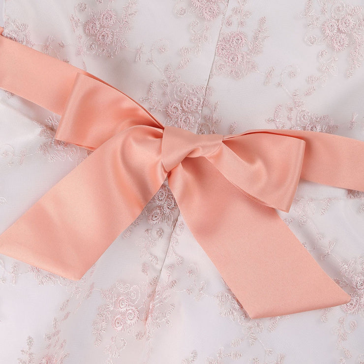 Girls Embroidered Princess Dress Lace
