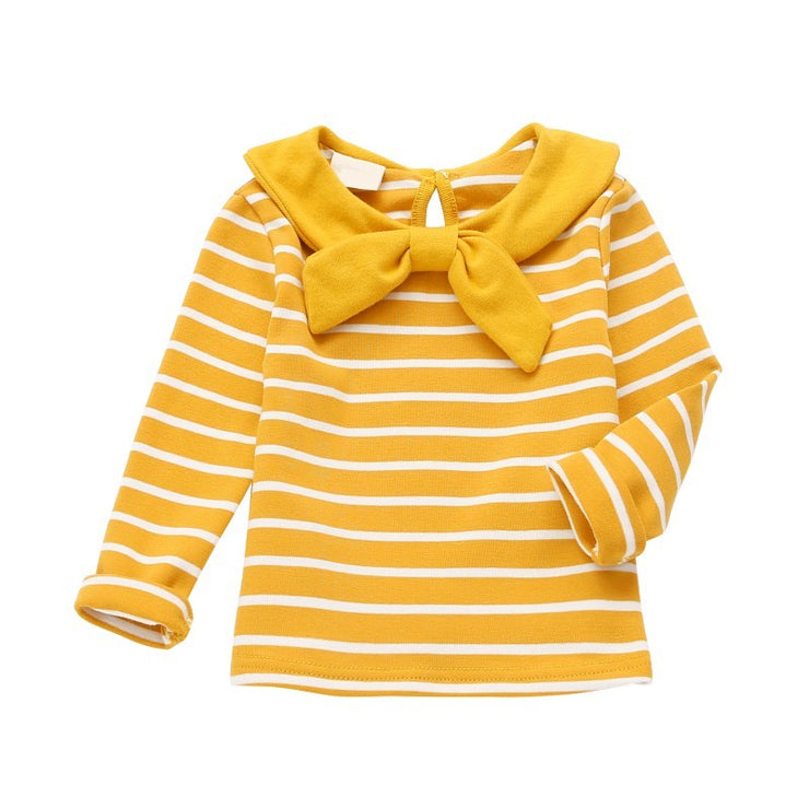 Girl's Navy striped t-shirt