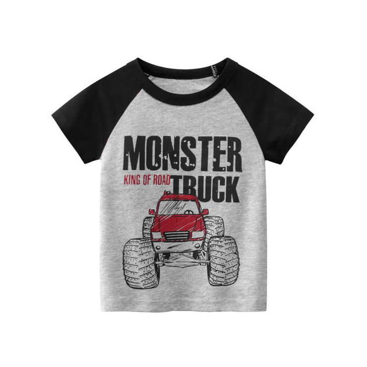 Boy's New Short Sleeve Tops Wholesale Korean T-shirt Kids Clothes