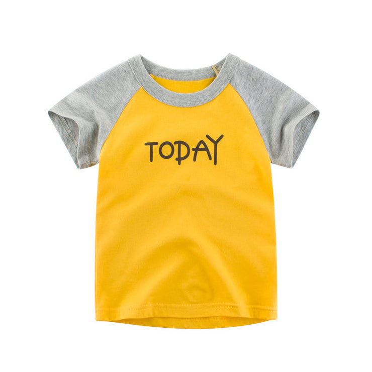 Baby girl New Western Style Short Sleeve T-Shirt