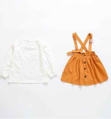Korean version of the spring dress princess dress little girl strap skirt baby girl skirt