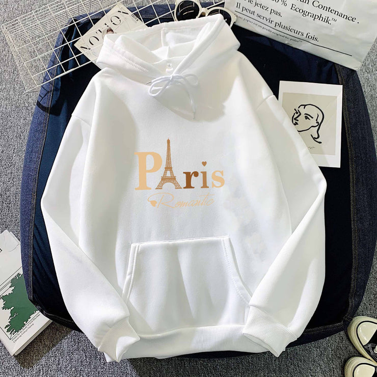 Unisex Letter Printed Hoodie Men Female Couple's Tops