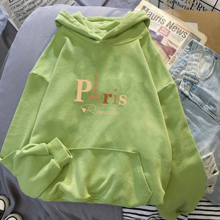 Unisex Letter Printed Hoodie Men Female Couple's Tops