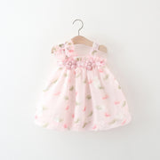 Two SUNFLOWER Suspenders For Girls Dress