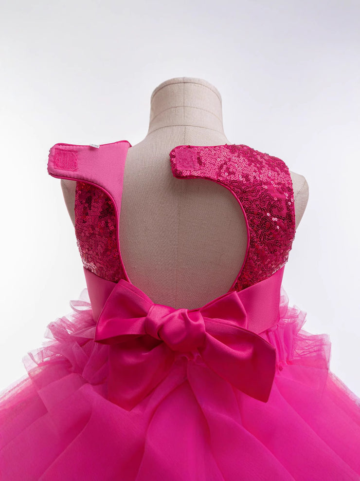 European And American Children's Dress Sequin Mesh