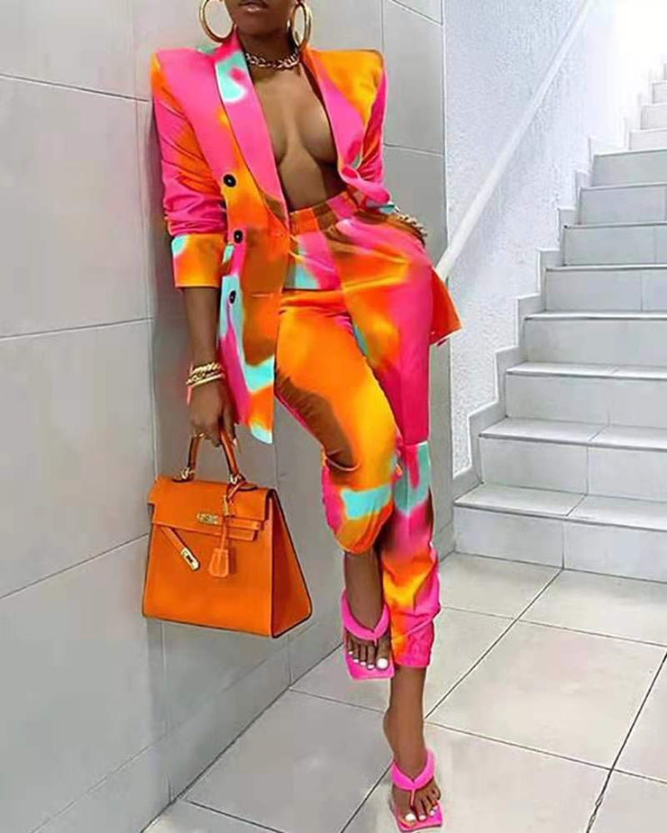 Women Fashion Casual Fall Outfits Street Wear Two Pieces Ladies Suit
