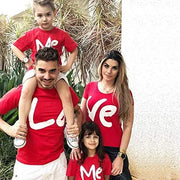 1pcs Love Me Family Valentine's Day Matching Daddy Mommy and Me Family Shirts