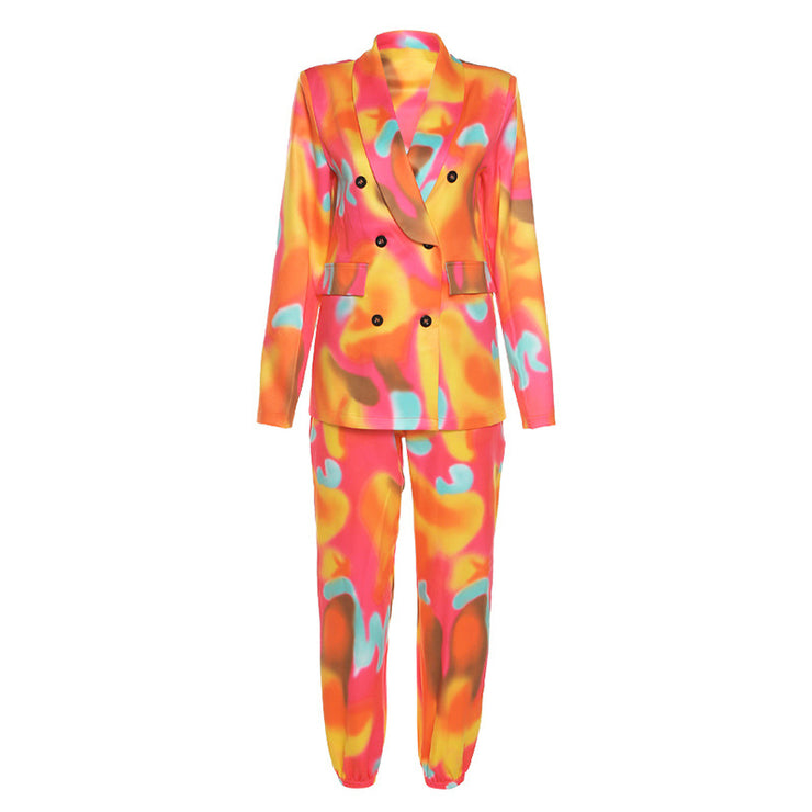 Women Fashion Casual Fall Outfits Street Wear Two Pieces Ladies Suit