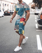 Men's And Women's Casual 2-piece Sets With Fashionable 3D Digital Printing