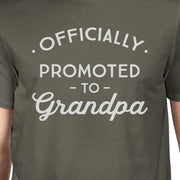 Officially Promoted to Grandpa Mens Dark Grey Shirt