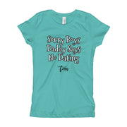 "Sorry Boys" Girl's T-Shirt